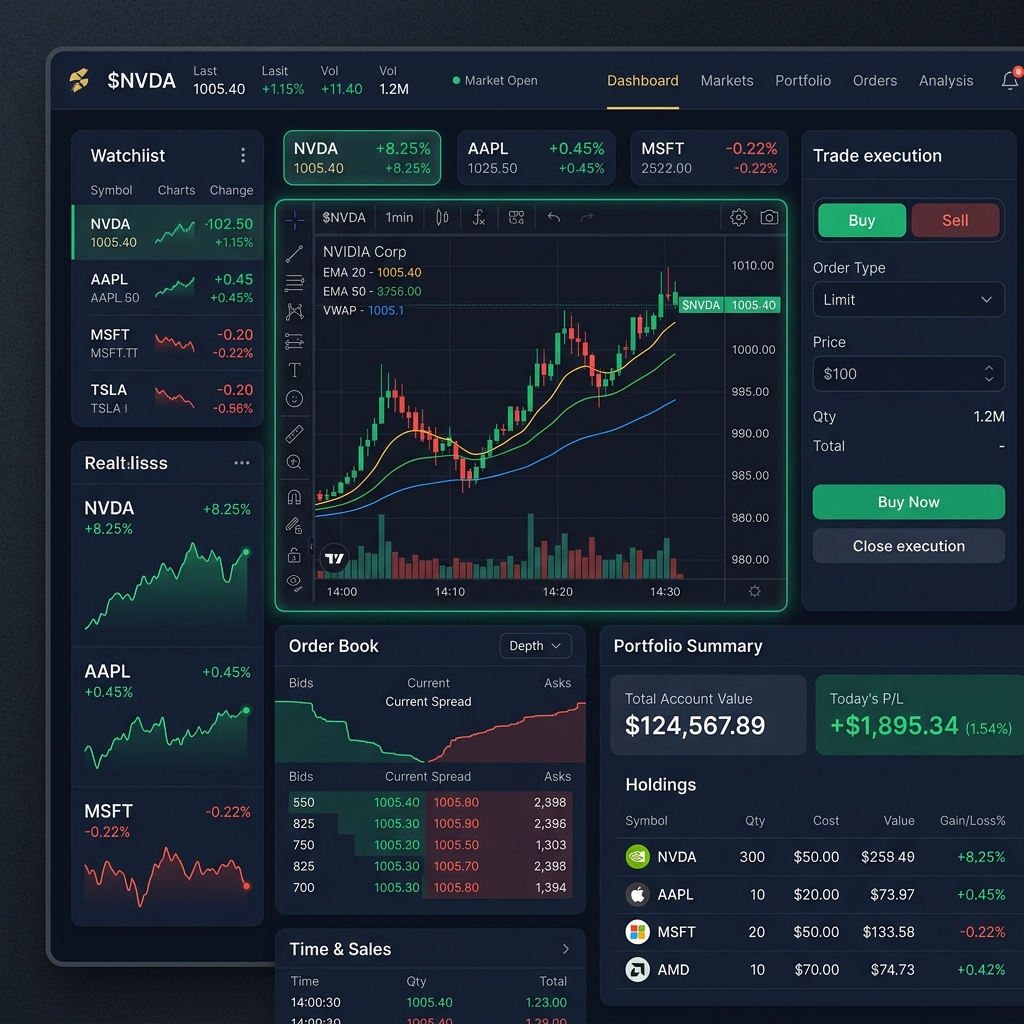 Live Trading Dashboard